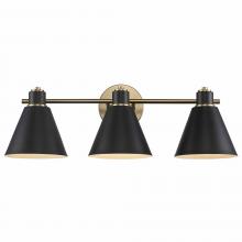  22593 AG-BK - Vanity Lighting Antique Gold/Black